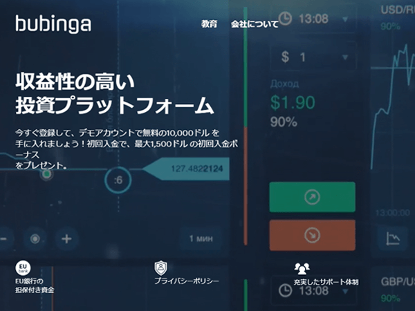 ブビンガバイナリー業者ページ